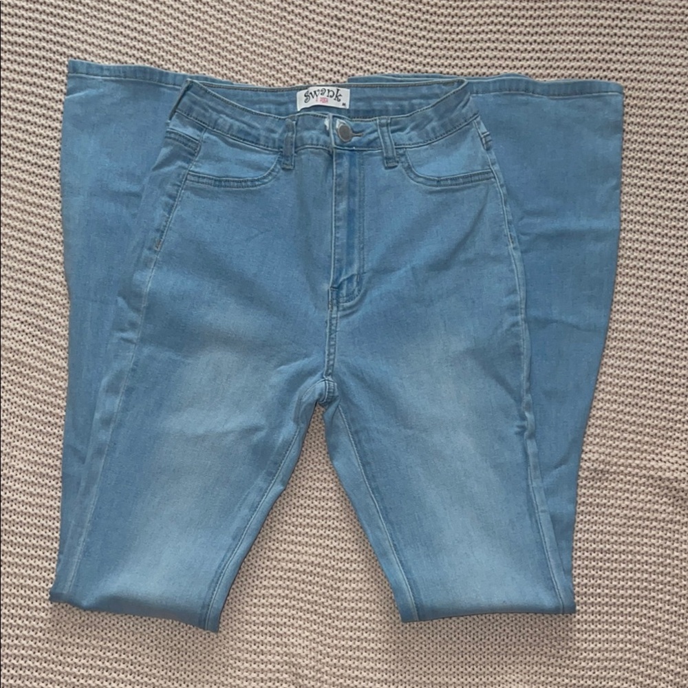 Stretchy Blue Denim Jeans